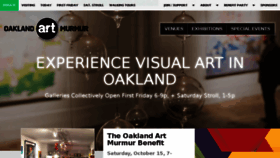 What Oaklandartmurmur.com website looked like in 2016 (7 years ago)