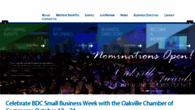 What Oakvillechamber.com website looked like in 2016 (7 years ago)