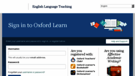 What Oxfordlearn.com website looked like in 2016 (7 years ago)