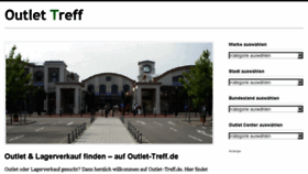What Outlet-treff.de website looked like in 2016 (7 years ago)