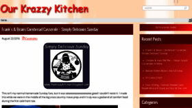 What Ourkrazzykitchen.com website looked like in 2016 (7 years ago)