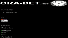 What Ora-bet.net website looked like in 2016 (7 years ago)