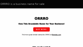 What Orrro.com website looked like in 2016 (7 years ago)