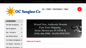 What Ocsunglassco.com website looked like in 2016 (7 years ago)