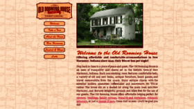 What Oldroominghouse.com website looked like in 2016 (7 years ago)