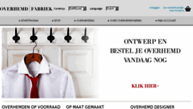 What Overhemdfabriek.nl website looked like in 2016 (7 years ago)