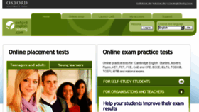 What Oxfordenglishtesting.com website looked like in 2016 (7 years ago)