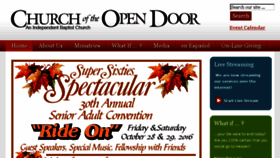 What Opendoorchurch.org website looked like in 2016 (7 years ago)