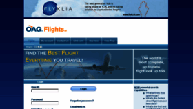 What Oag-flights.com website looked like in 2016 (7 years ago)