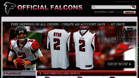 What Officialauthenticfalcons.com website looked like in 2016 (7 years ago)