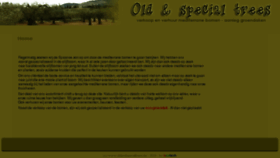 What Oldandspecialtrees.be website looked like in 2016 (7 years ago)