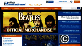 What Officialmerchandise.com website looked like in 2016 (7 years ago)