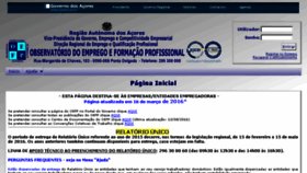 What Oefp.azores.gov.pt website looked like in 2016 (7 years ago)