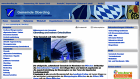 What Oberding.de website looked like in 2016 (9 years ago)