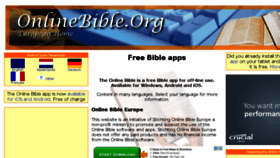 What Onlinebible.org website looked like in 2016 (7 years ago)