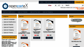 What Opencartex.com website looked like in 2016 (7 years ago)