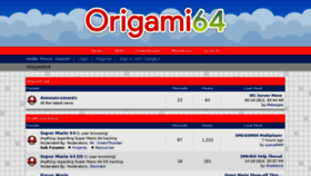 What Origami64.net website looked like in 2016 (7 years ago)