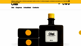 What Olei.es website looked like in 2016 (7 years ago)