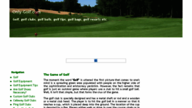 What Only-golf.com website looked like in 2016 (7 years ago)