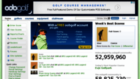What Oobgolf.com website looked like in 2016 (7 years ago)