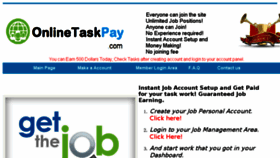 What Onlinetaskpay.com website looked like in 2016 (7 years ago)