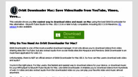 What Orbitdownloadermac.com website looked like in 2016 (7 years ago)