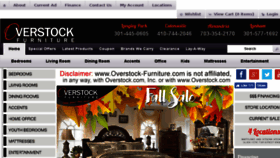 What Overstock-furniture.com website looked like in 2016 (7 years ago)