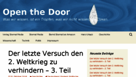 What Open-the-door.com website looked like in 2016 (7 years ago)