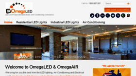 What Omegaledlights.com.au website looked like in 2016 (7 years ago)