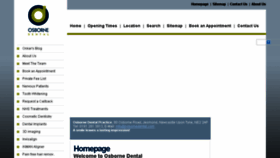 What Osbornedental.com website looked like in 2016 (7 years ago)