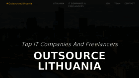 What Outsourcelithuania.com website looked like in 2016 (7 years ago)