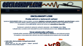 What Osciloskopy.com website looked like in 2016 (7 years ago)
