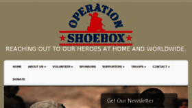 What Operationshoebox.com website looked like in 2016 (7 years ago)