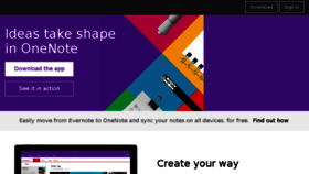 What Onenotehelp.com website looked like in 2016 (7 years ago)