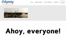 What Odysseysailing.com website looked like in 2016 (7 years ago)