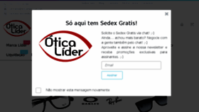 What Oticalider.com.br website looked like in 2016 (7 years ago)