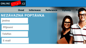 What Onlineprijem.cz website looked like in 2016 (7 years ago)