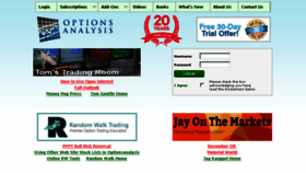 What Optionsanalysis.com website looked like in 2016 (7 years ago)