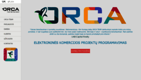 What Orca.lt website looked like in 2016 (7 years ago)