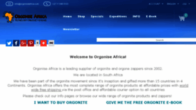 What Orgoniseafrica.com website looked like in 2016 (7 years ago)