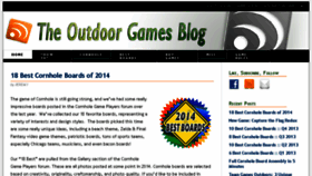What Outdoorgamesblog.com website looked like in 2016 (7 years ago)