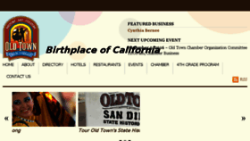What Oldtownsandiego.org website looked like in 2016 (7 years ago)