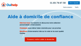 What Ouihelp.fr website looked like in 2016 (7 years ago)