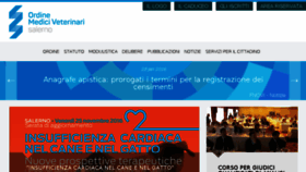 What Ordineveterinarisa.it website looked like in 2016 (7 years ago)