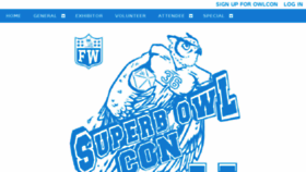 What Owlcon.com website looked like in 2016 (7 years ago)