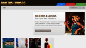 What Objetoslujosos.com website looked like in 2016 (7 years ago)