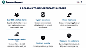 What Opencart-support.com website looked like in 2016 (7 years ago)