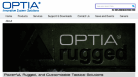 What Optia.com website looked like in 2016 (7 years ago)
