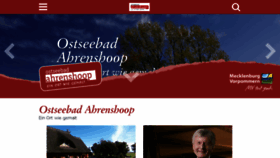 What Ostseebad-ahrenshoop.de website looked like in 2016 (7 years ago)