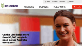 What Ontheline.org.au website looked like in 2016 (7 years ago)